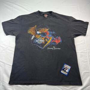 Vintage 1990s Harley Davidson The Strong Survive Joliet Illinois T-Shirt